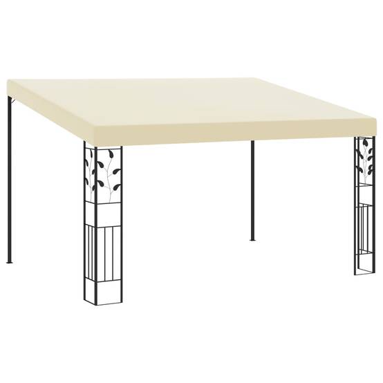Pergola Jardin - Tonnelle de jardin - Belvédère à montage mural 4x3x2,5 m Crème MI57 - Image 2