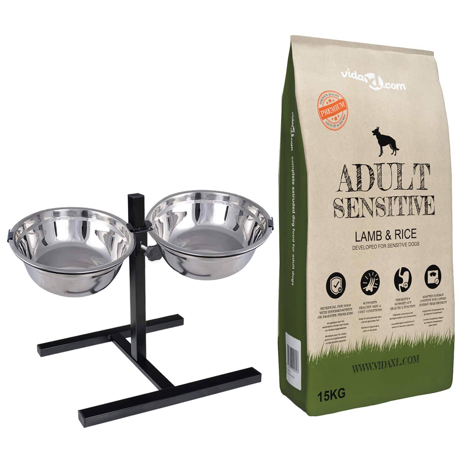 Vidaxl - Support de nourriture et bol avec nourriture pour chien vidaXL 3053545 - Image 1
