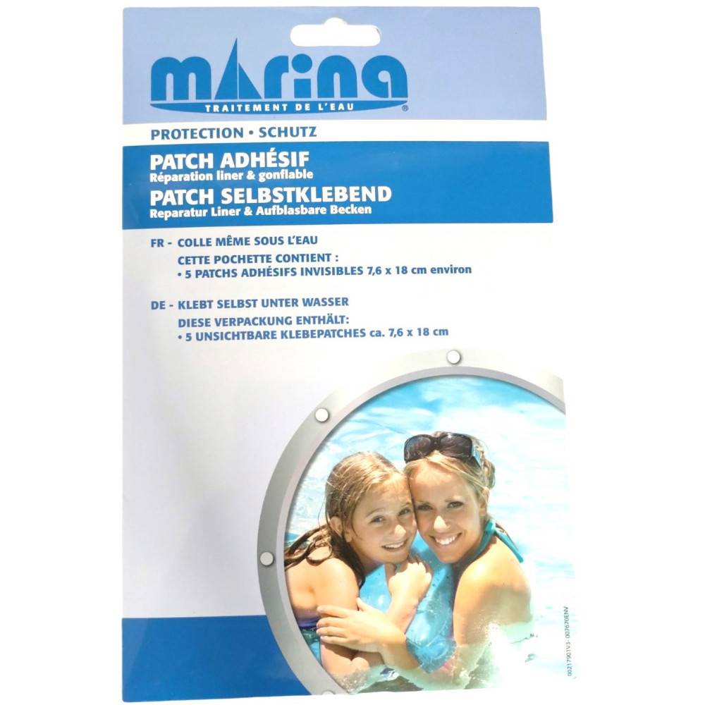 Marina - marina - kit de réparation bouée gonflble et liner contient 5 patchs adhésif - Imagen 1