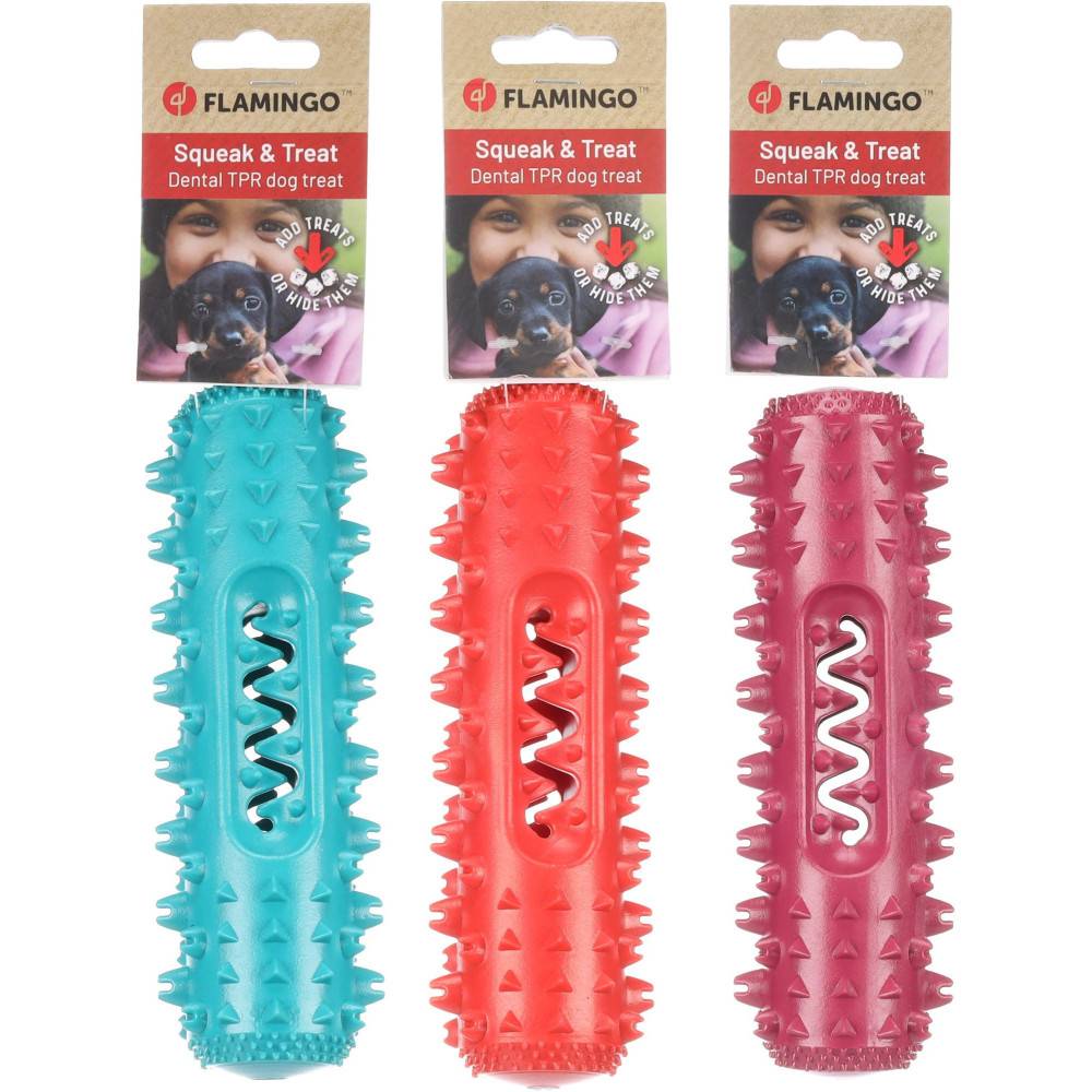 Flamingo - Flamingo - Jouet Stikka Bâton cache friandises 18 cm couleurs aléatoire pour chien vendu a l'unité - Imagen 8