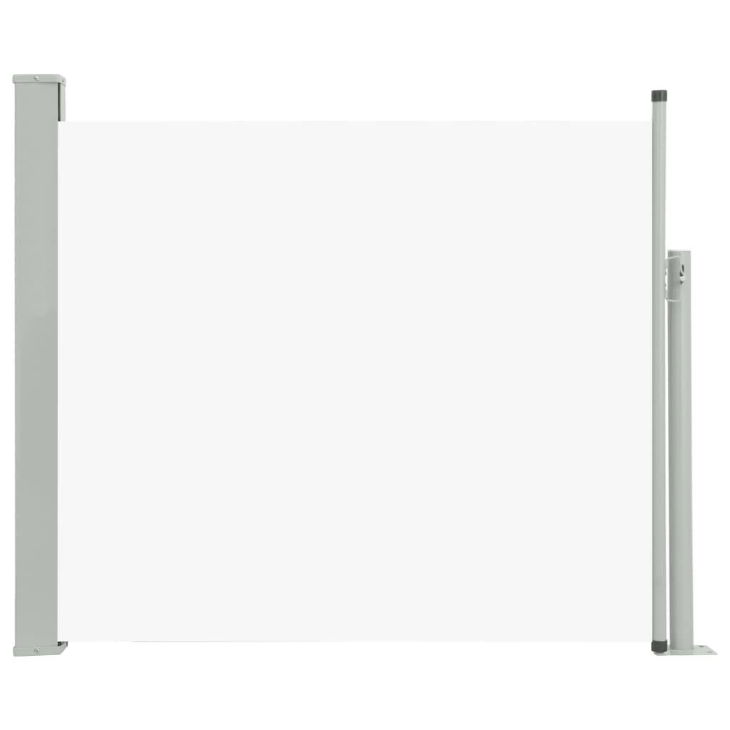 Helloshop26 - Auvent paravent store brise-vue latéral rétractable de patio jardin terrasse balcon protection visuelle écran 100 x 300 cm crème - Imagen 1