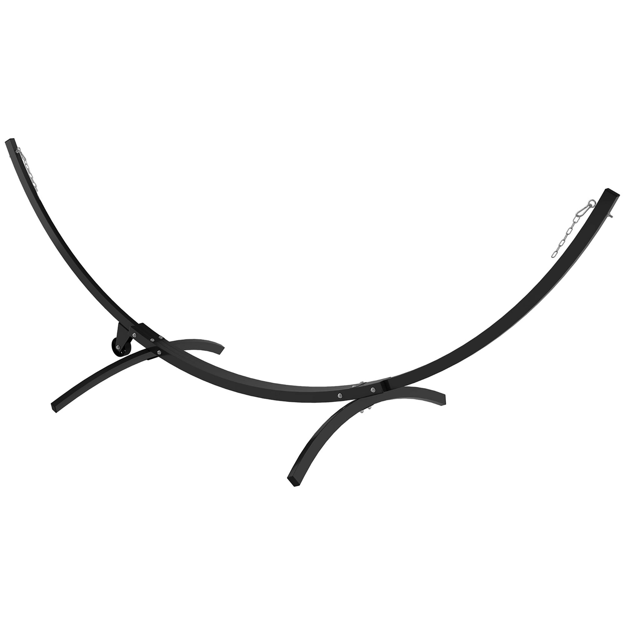 Support de hamac métal noir 337 x 118 x 118 cm - PANGIVO - Image 2