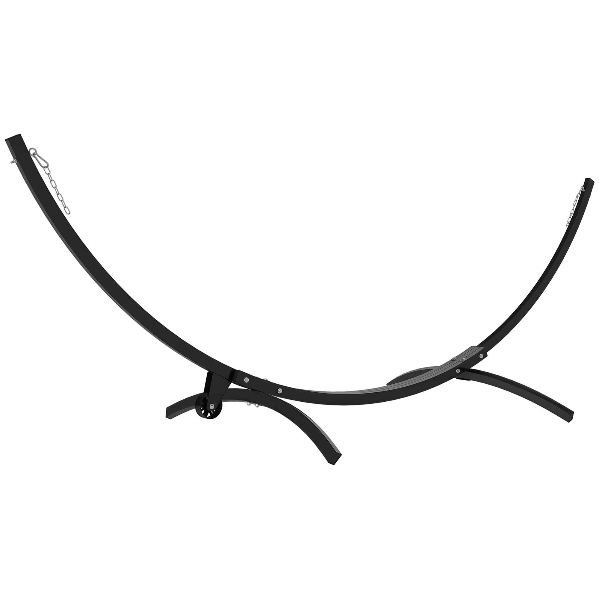Support de hamac métal noir 337 x 118 x 118 cm - PANGIVO - Image 1