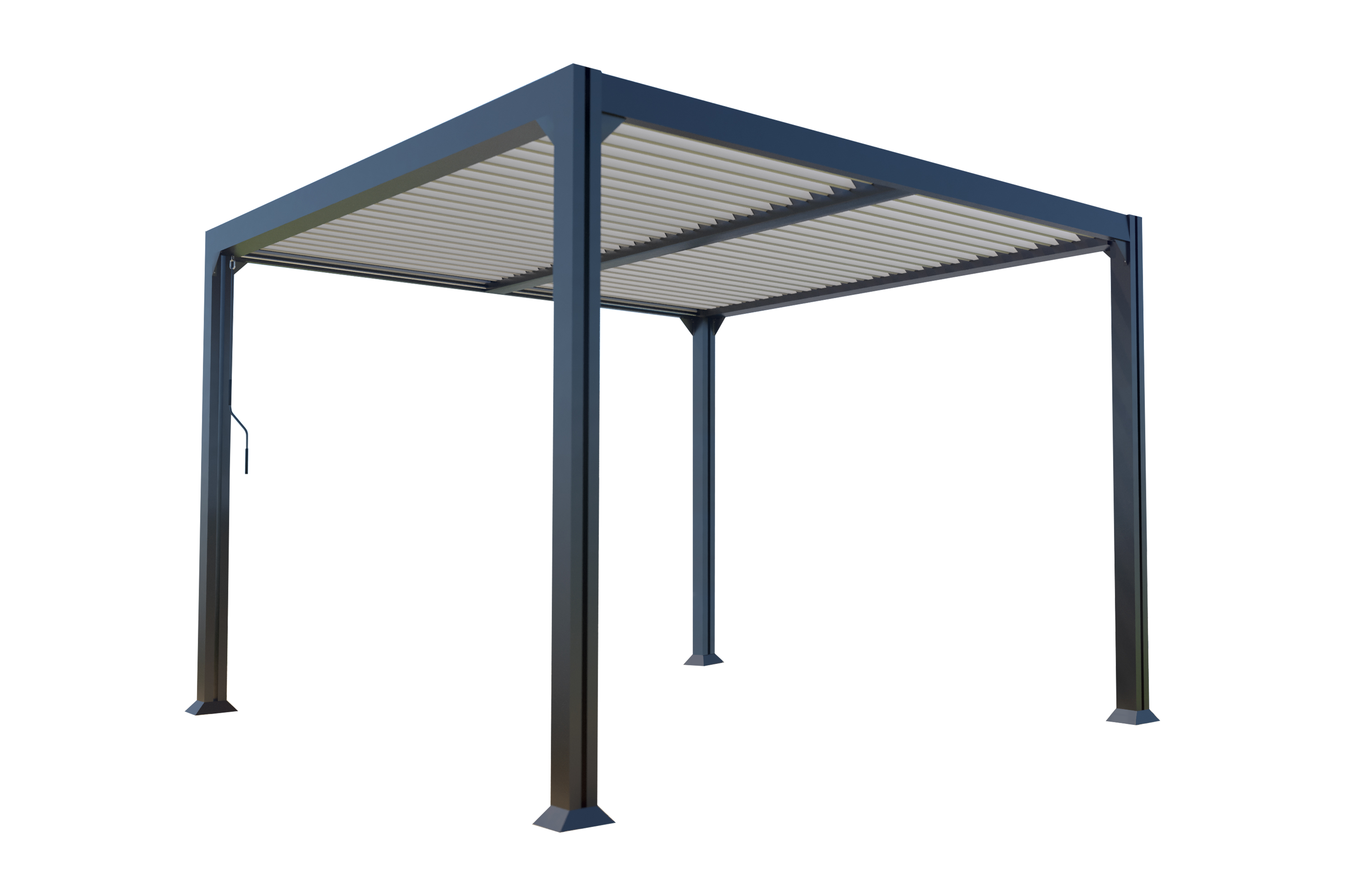 Couleurs du monde - Denver - Pergola autoportante bioclimatique 3x3m en aluminium  - Couleurs du Monde - Imagen 4