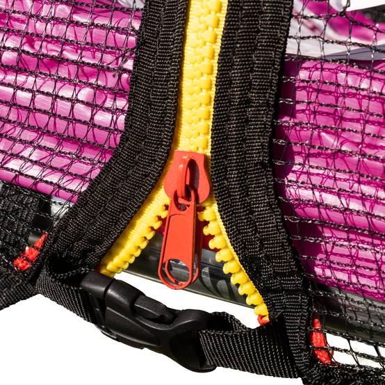 Happy Garden - Pack Premium Trampoline 430cm réversible rose / gris MELBOURNE + filet, échelle, bâche et kit d'ancrage - HAPPY GARDEN - Imagen 4