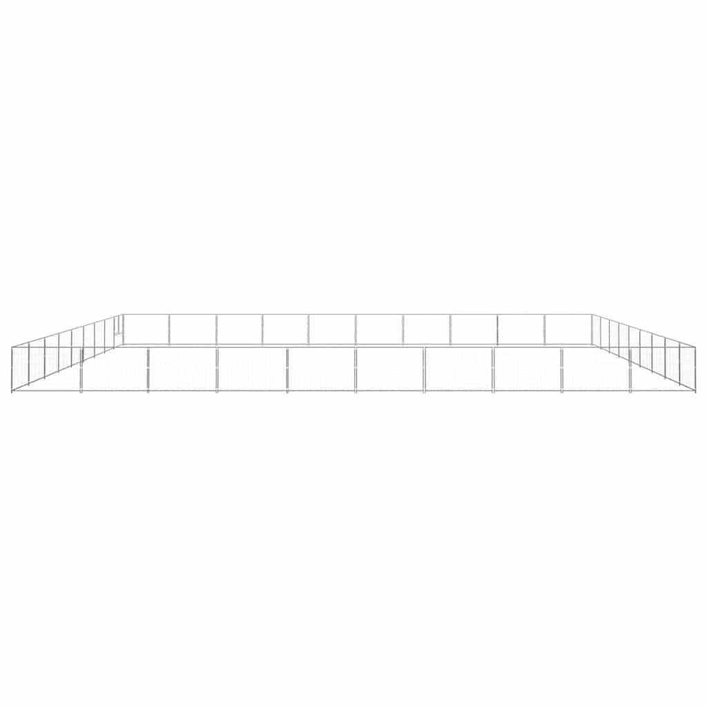 Vidaxl - Chenil Argenté 90 m² Acier vidaXL 3082196 - Imagen 5