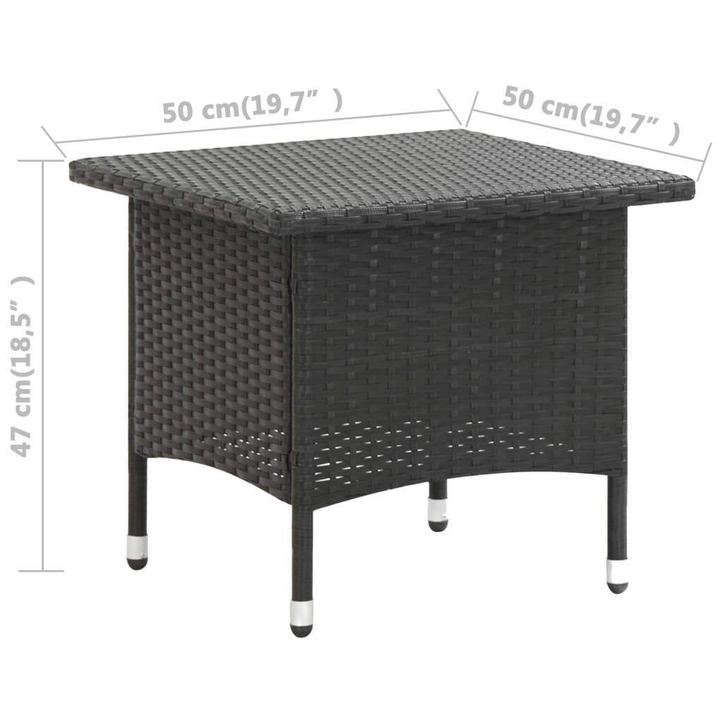 Table bois composite Thorvin Noir 50 X 50 X 47 cm - P87209N - Image 5
