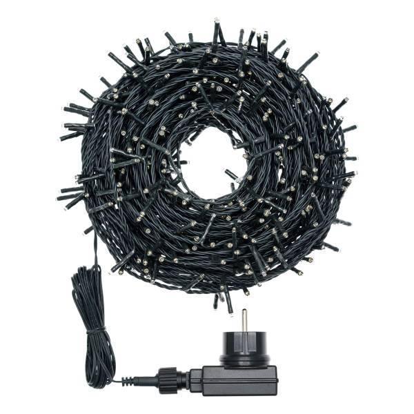 Lotti - Guirlande lumineuse 33,6M 480 miniLED ambré lumière fixe câble vert Lotti - Imagen 3