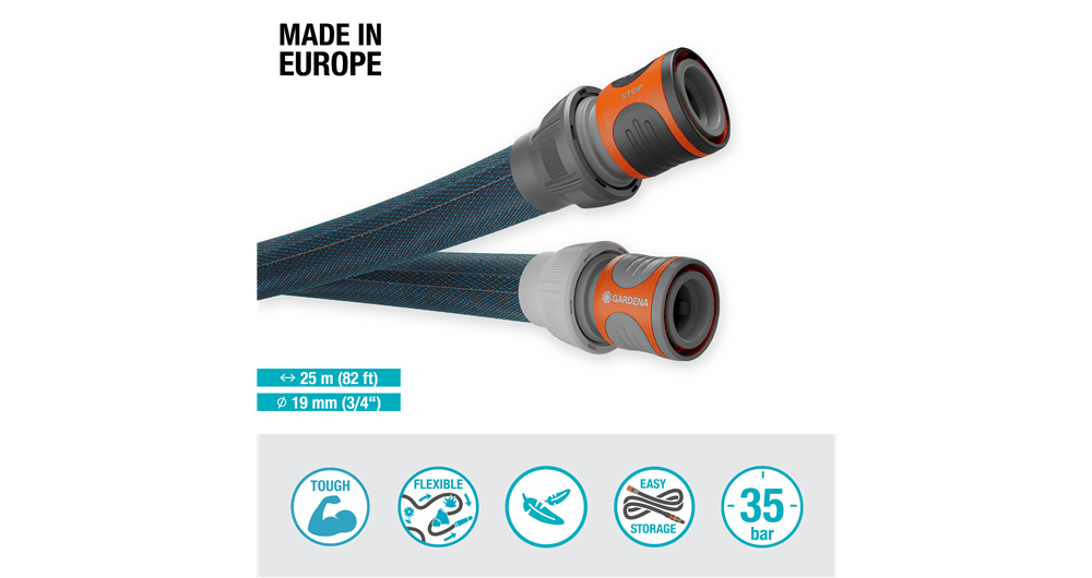 Gardena - Tuyau Textile Hose Liano Xtreme 19 mm (3/4') - 25 m - GARDENA - 18482-20 - Imagen 3