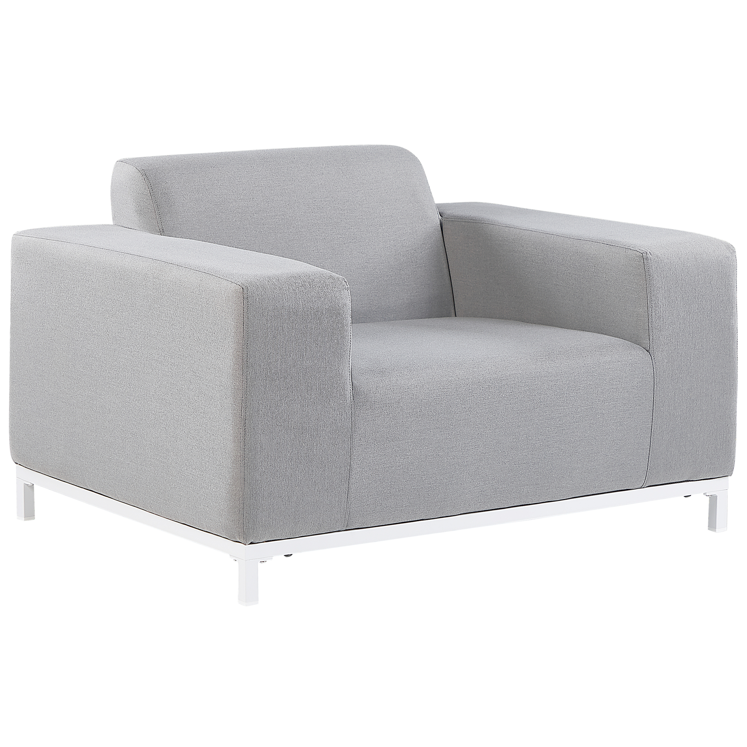 Fauteuil Tissu Gris clair ROVIGO - Beliani - Image 3