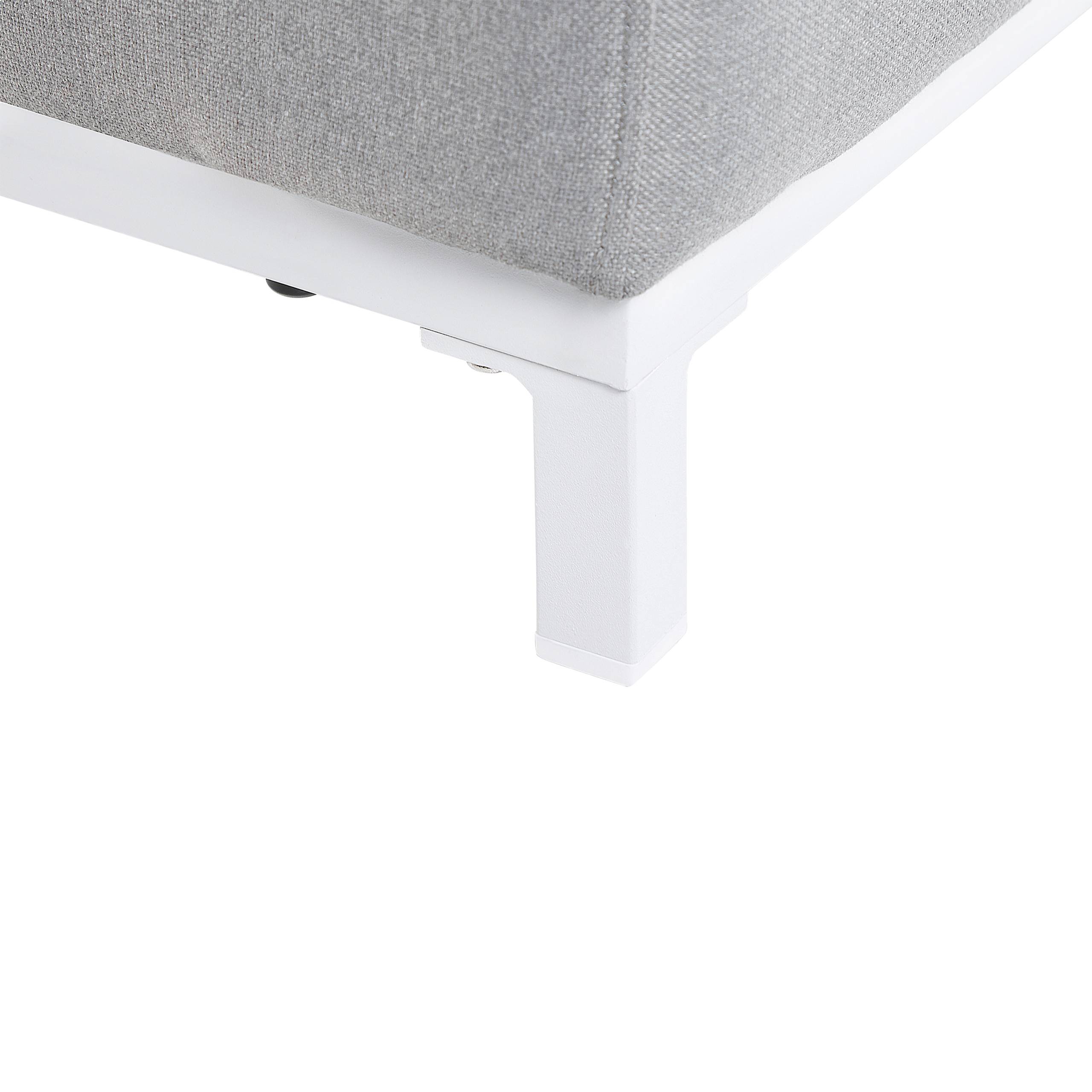 Fauteuil Tissu Gris clair ROVIGO - Beliani - Image 6