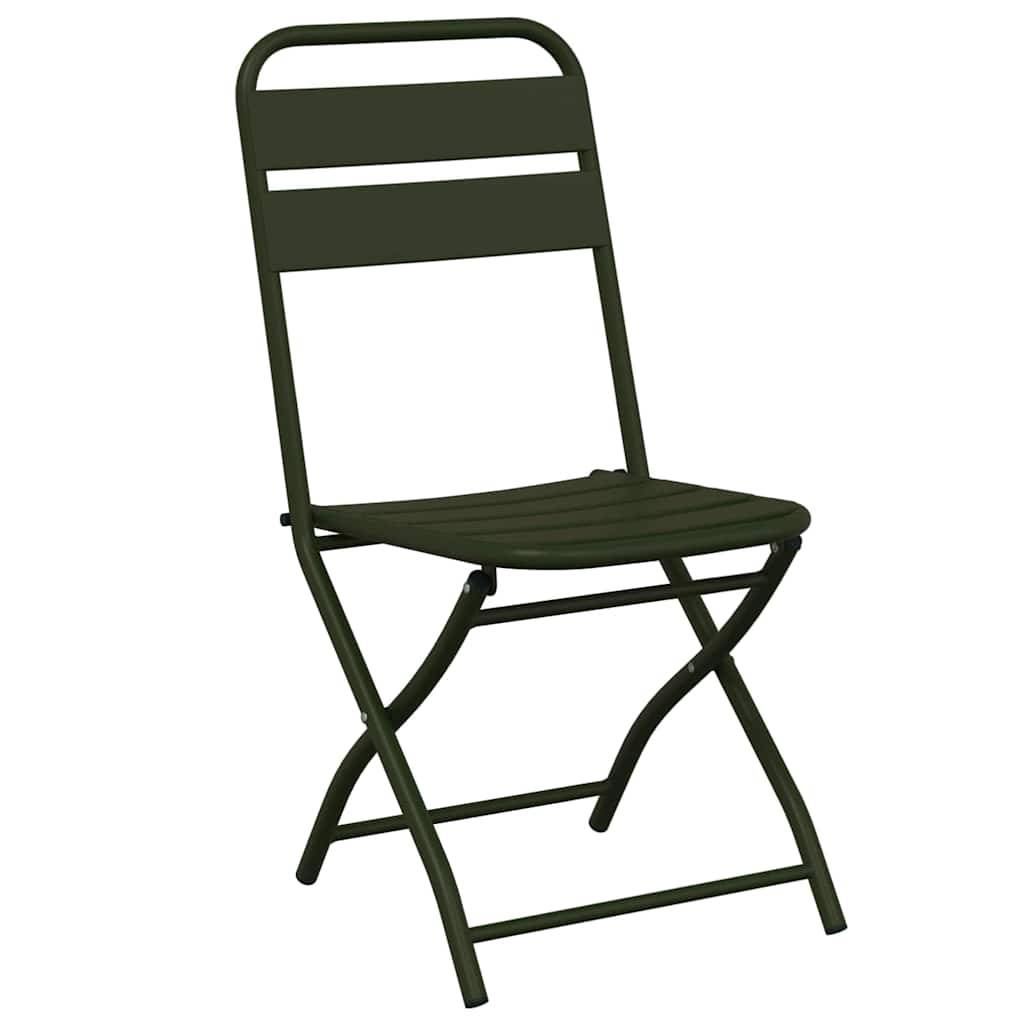 PANGIVO - Chaise de jardin pliante acier vert 42 x 52 x 82 cm - PANGIVO - Image 4