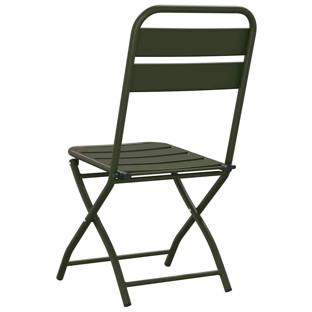 PANGIVO - Chaise de jardin pliante acier vert 42 x 52 x 82 cm - PANGIVO - Image 7