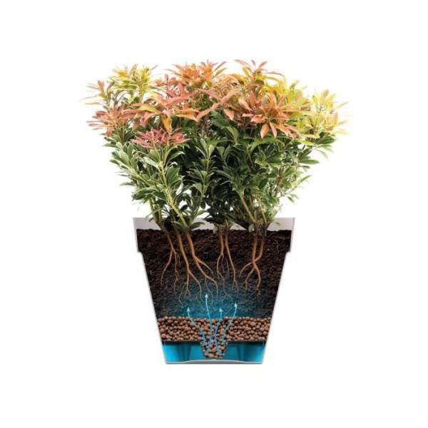 Elho - Elho Loft Urban Pot De Fleurs Rond Haut 42 - Blanc - ø 42 X H 56 Cm - Extérieur - 100% Recyclé - Imagen 5