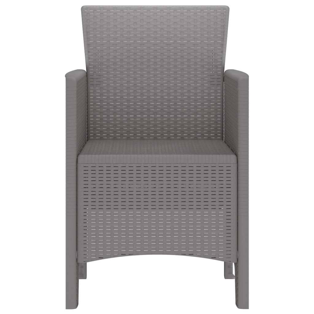 PANGIVO - Chaise de jardin polypropylène gris clair 53 x 49 x 85 cm, Poids :24.5kg - PANGIVO - Image 6