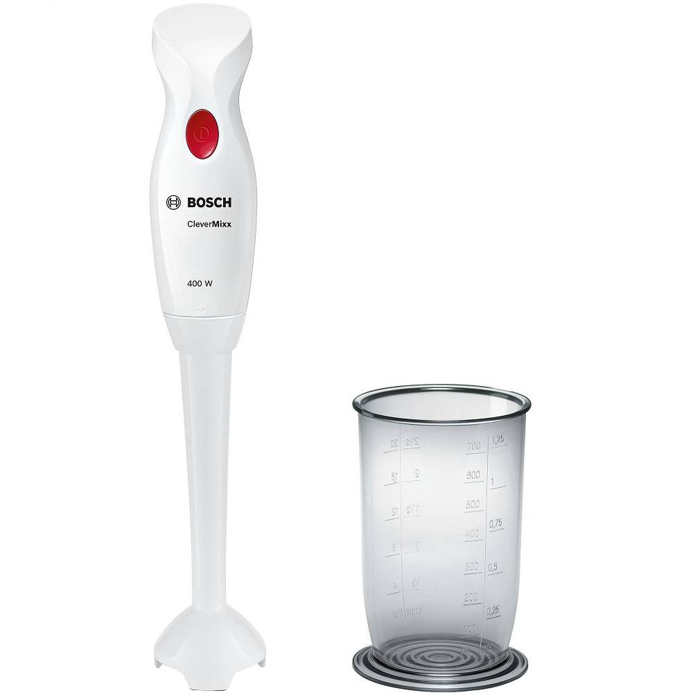 Bosch - Mixeur plongeant 400w blanc/rouge MSM14100 Bosch - Image 1