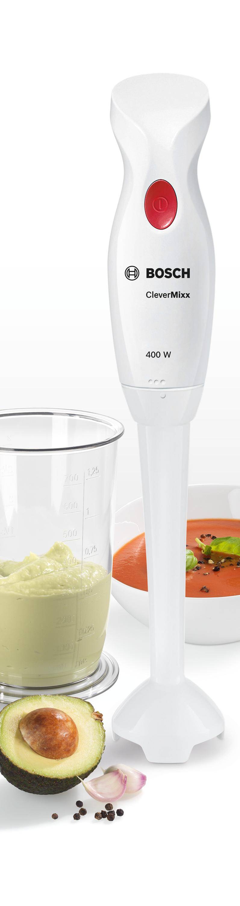 Bosch - Mixeur plongeant 400w blanc/rouge MSM14100 Bosch - Image 3