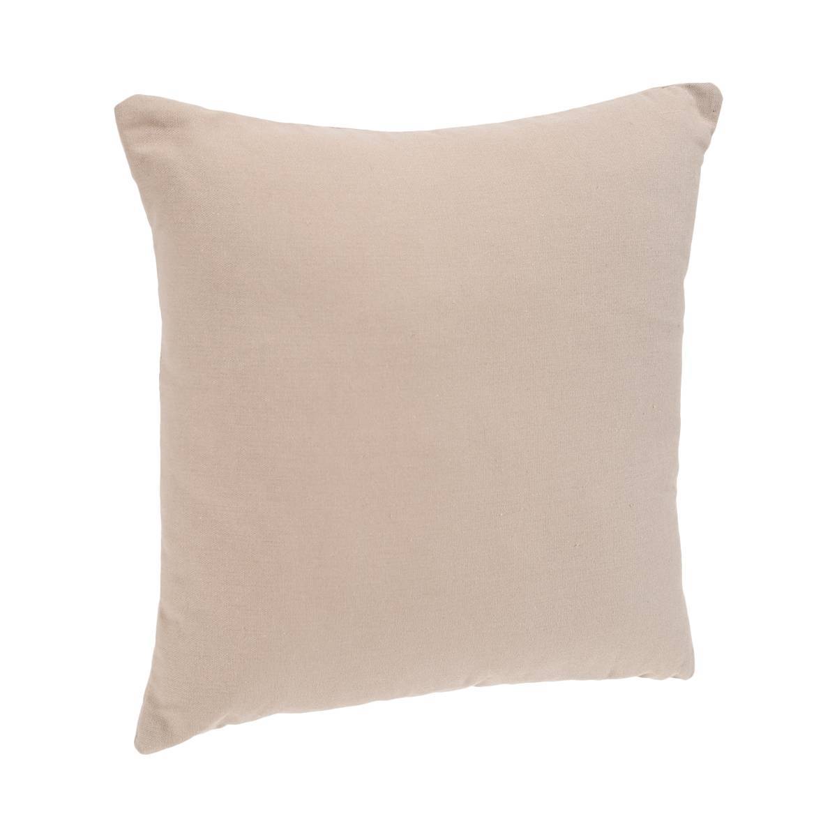 Atmosphera - Coussin déhoussable "Anjali" coton beige 38x38cm - Atmosphera Créateur d'intérieur - Imagen 1