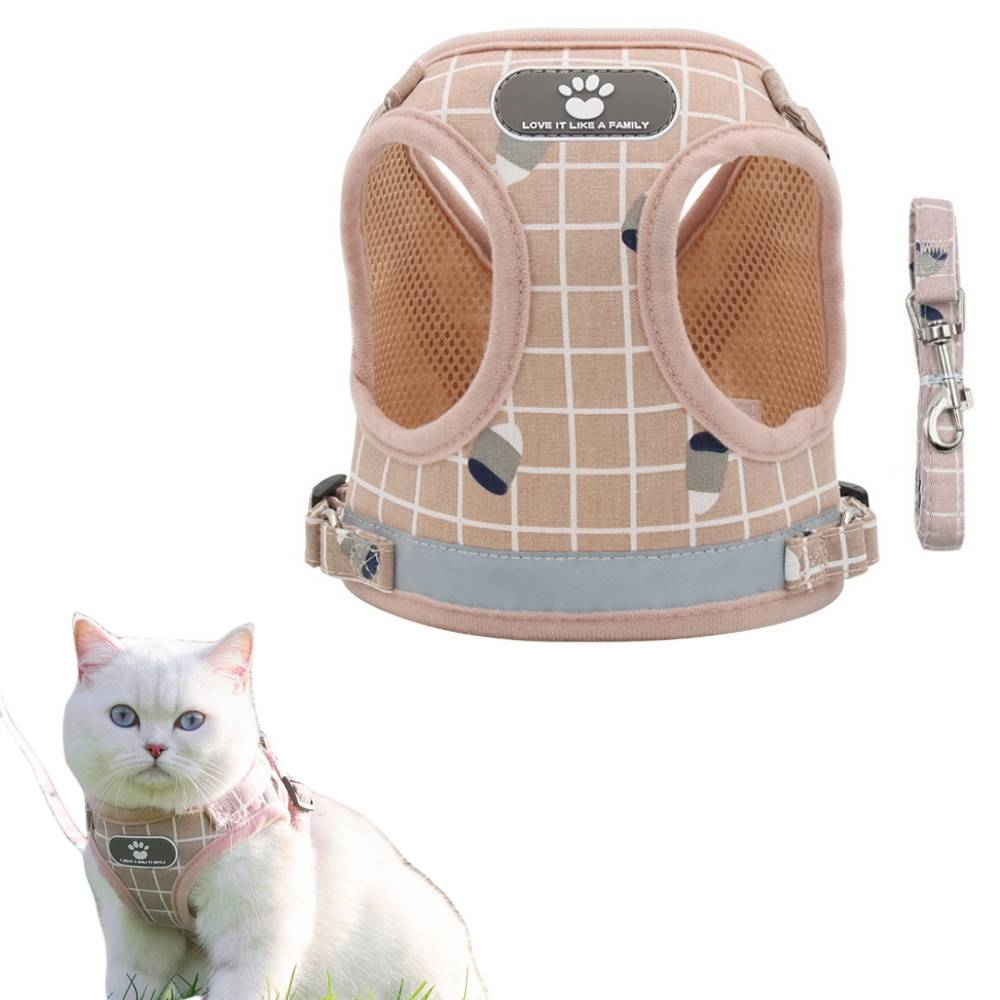 Harnais pour chat en maille souple m - IntiMeg - Image 1