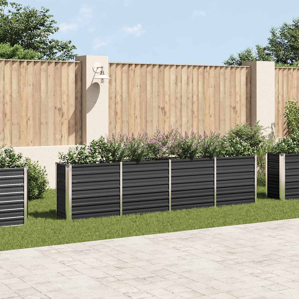 Vidaxl - Jardinière 320x40x77 cm Acier galvanisé Anthracite vidaXL 47051 - Image 1