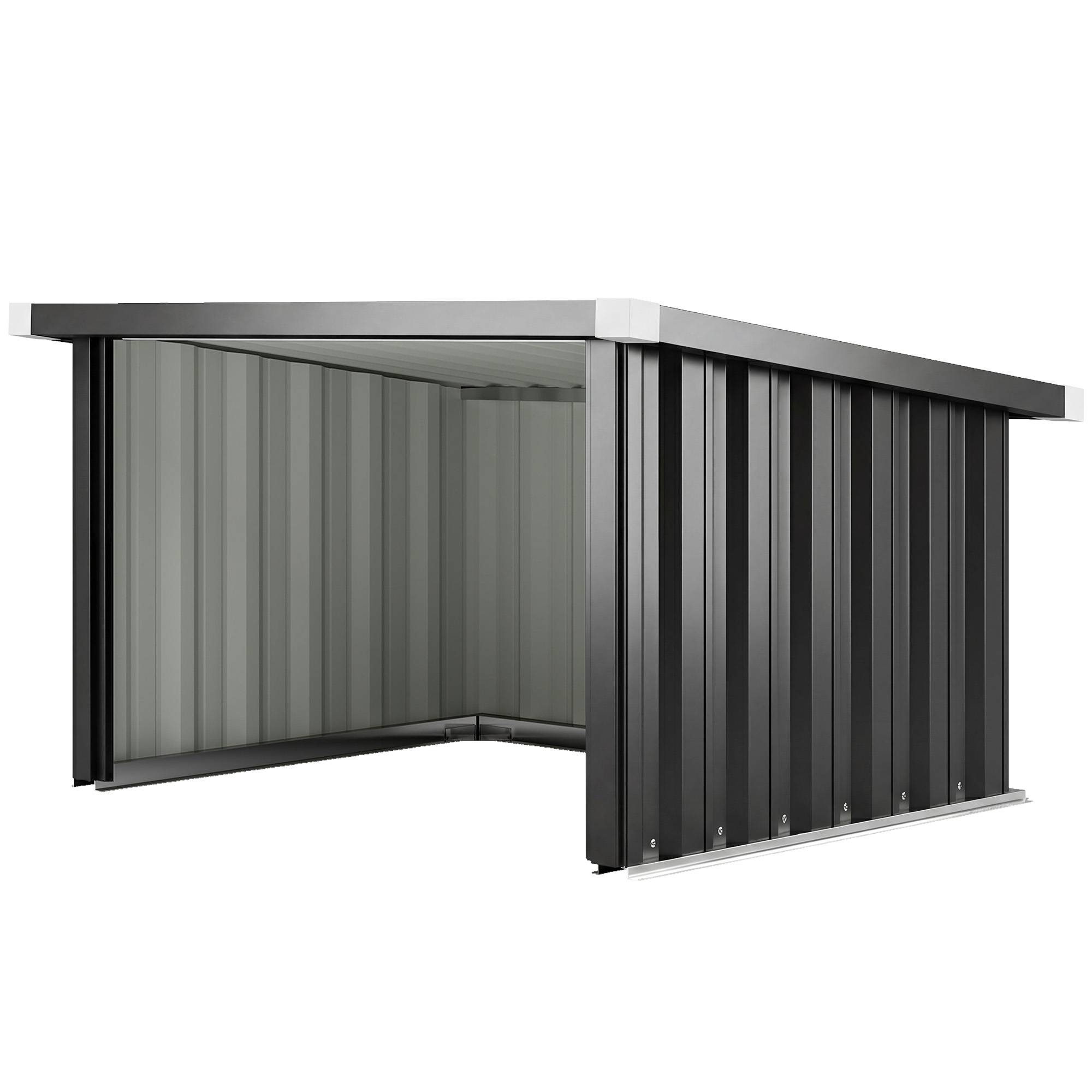 ComfortXL - Abri robot tondeuse acier galvanisé 108 x 86 x 62,5 cm gris foncé toit incliné - ComfortXL Outdoor Living