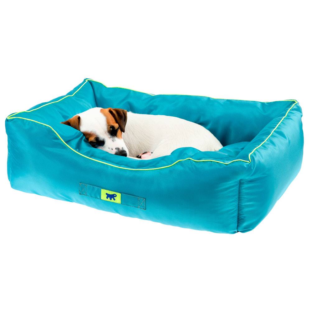Ferplast - Ferplast Panier Chien Coussin Chien Moyen Taille Tissu anti-rayures Lavable en machine à 30°CMatelas pour chien imperméable 66 x 50 x 20 cm.Bleu - Imagen 4