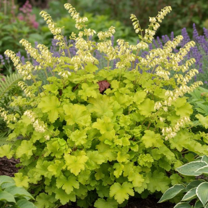 Heuchere Lime Marmalade® à fleurs Rose/Blanche - feuillage Persistant - Pot de 3L - 10/40 cm - Image 2