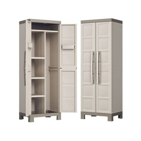 Keter - Armoire 2 portes 65 X 45 X 182cm 4 étagères verrouillable KETER Excellence - Image 1