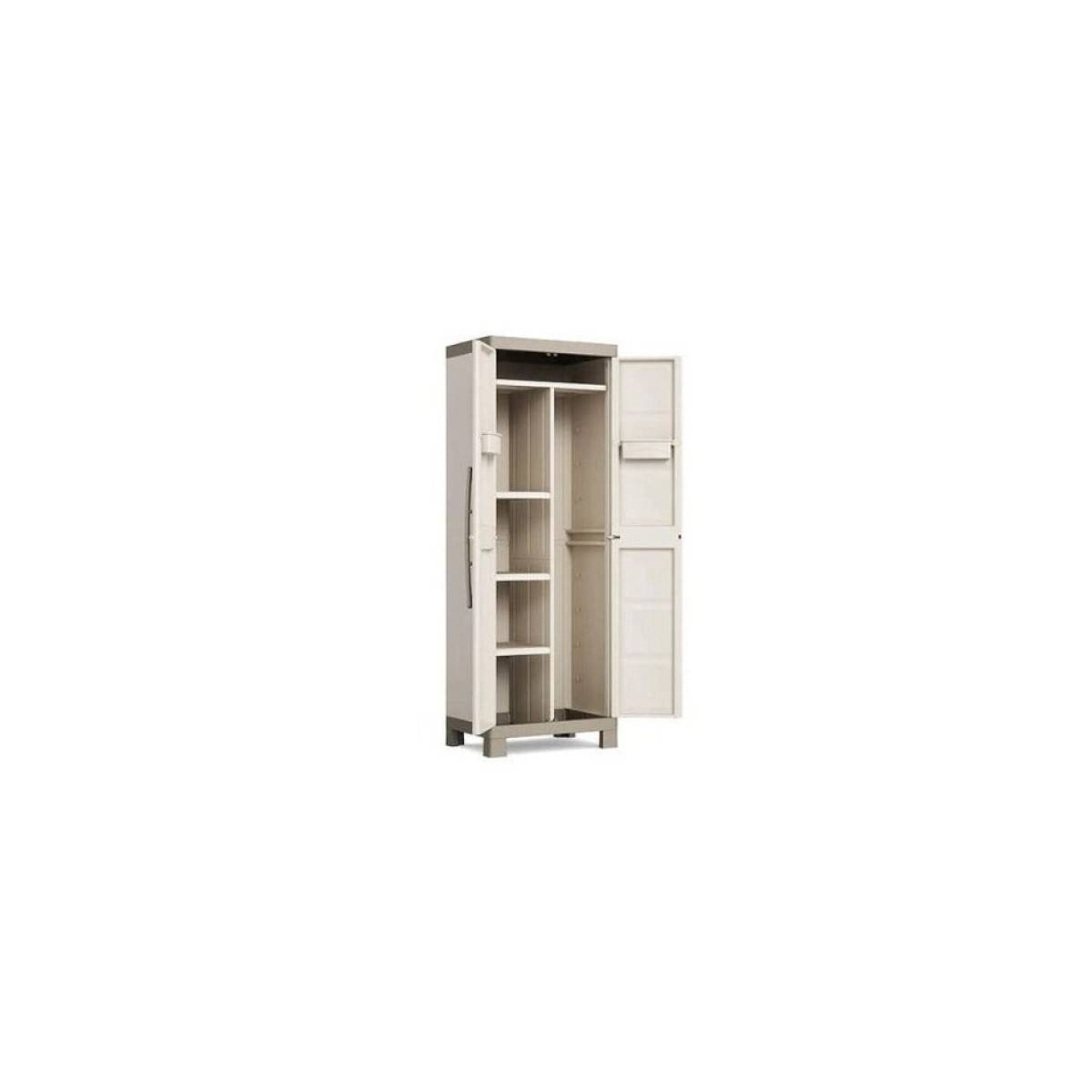 Keter - Armoire 2 portes 65 X 45 X 182cm 4 étagères verrouillable KETER Excellence - Imagen 4