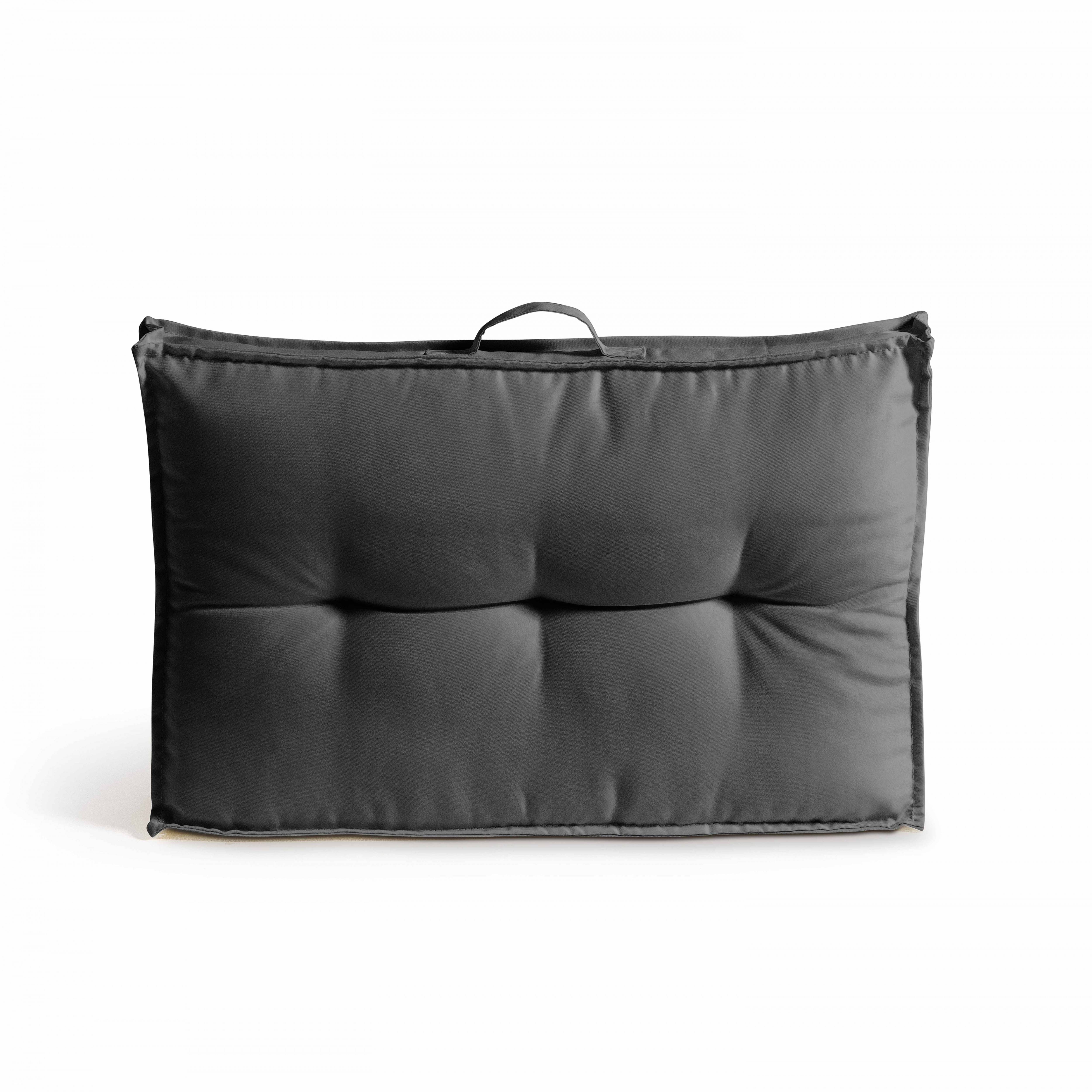 Oviala - Coussin d'extérieur matelassé anthracite 60 x 40cm Cuzco - Oviala - Imagen 2