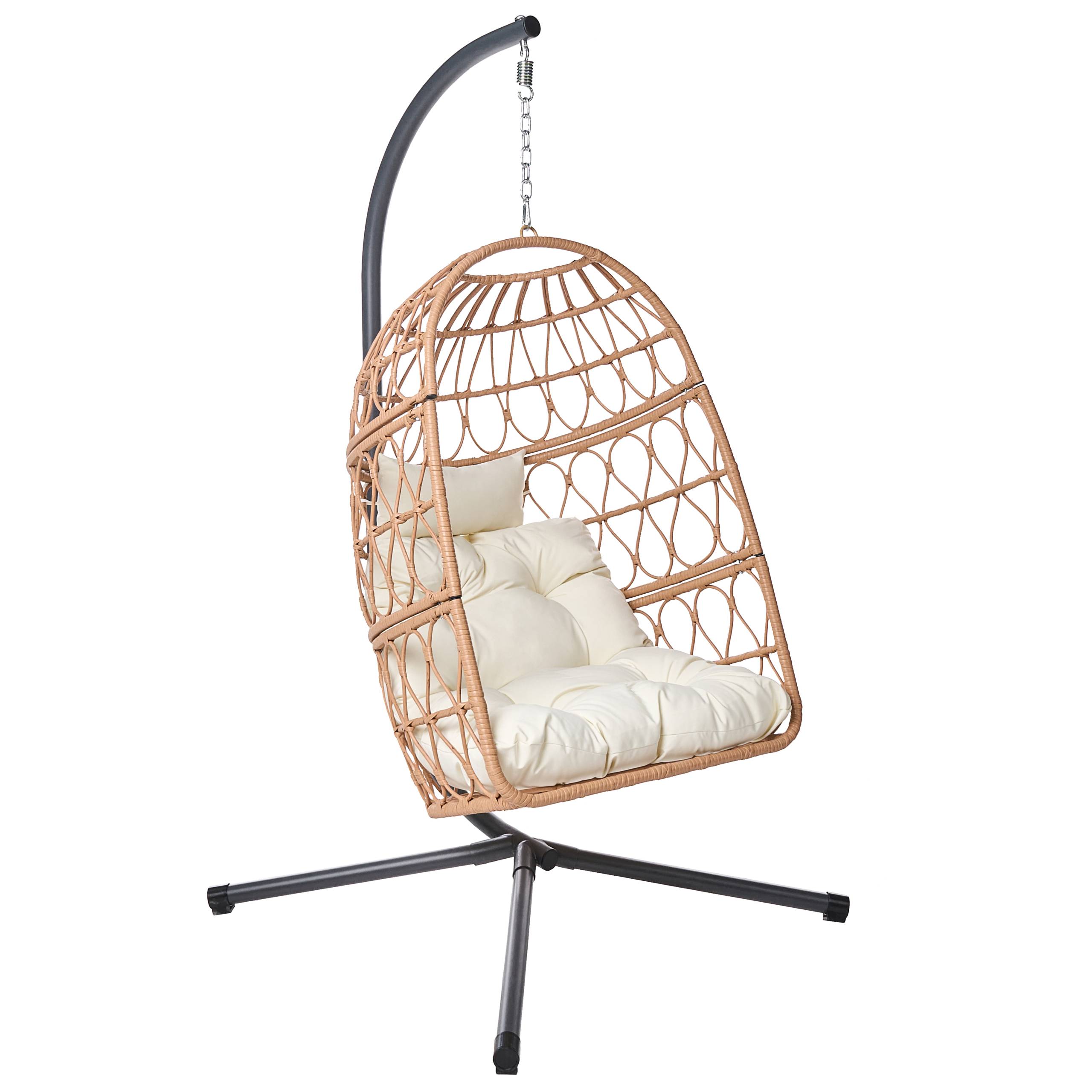 Beliani - Chaise porte-à-faux Tissu Naturel MONTALCINO - 102x105x195- Beliani - Image 2