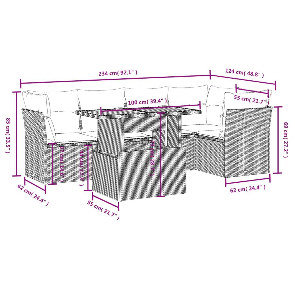 ComfortXL - Salon de jardin repas 4 places résine tressée avec table haute réglable plateau acacia Beige – ComfortXL Outdoor Living - Image 3