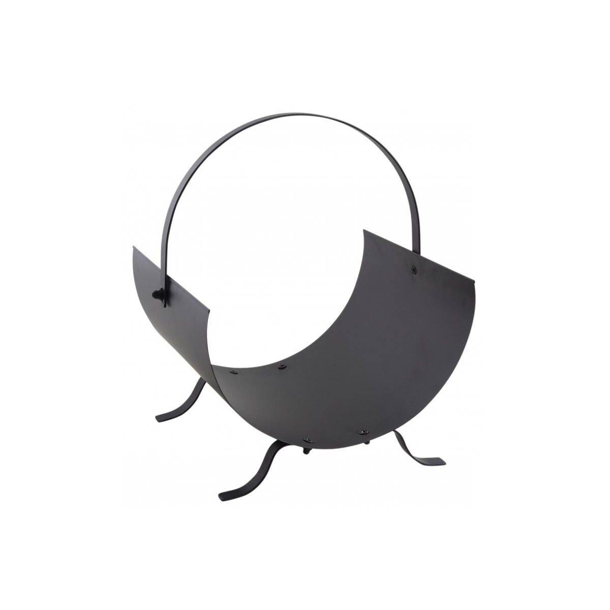 Aubry Gaspard - Porte-bûches design en métal noir - Imagen 1