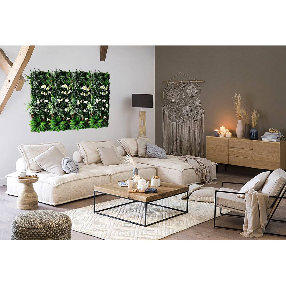 Panneau mural décoratif en plantes artificielles 40x121 cm - Imagen 3