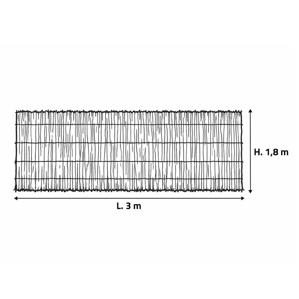Brande de bruyère naturelle Largeur 3 m Hauteur 1.8 m - Image 6