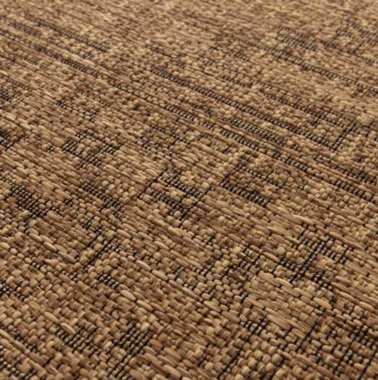 Decoweb - Tapis rond d'extérieur ou d'intérieur aspect naturel - Kira - Camel - Ø 120 cm - Decoweb - Imagen 3