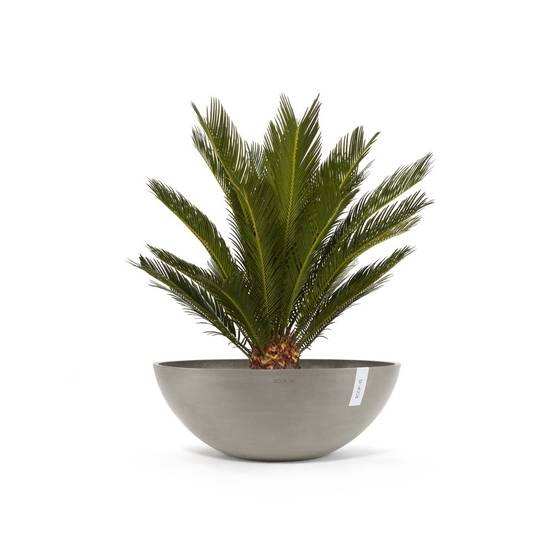 Ecopots - Pot Rond Vienna 70 Taupe - Ø 70 x H. 25,2 cm - 61,7 L ECOPOTS