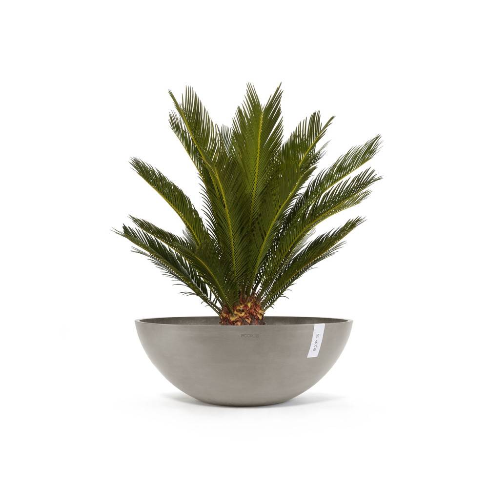 Ecopots - Pot Rond Vienna 70 Taupe - Ø 70 x H. 25,2 cm - 61,7 L ECOPOTS