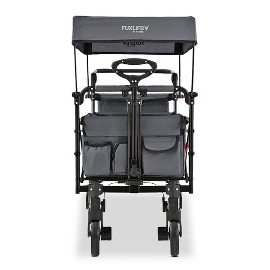 Chariot pliable confort FX-CT850 FUXLIFE avec toit UV et roues à suspension - Image 6