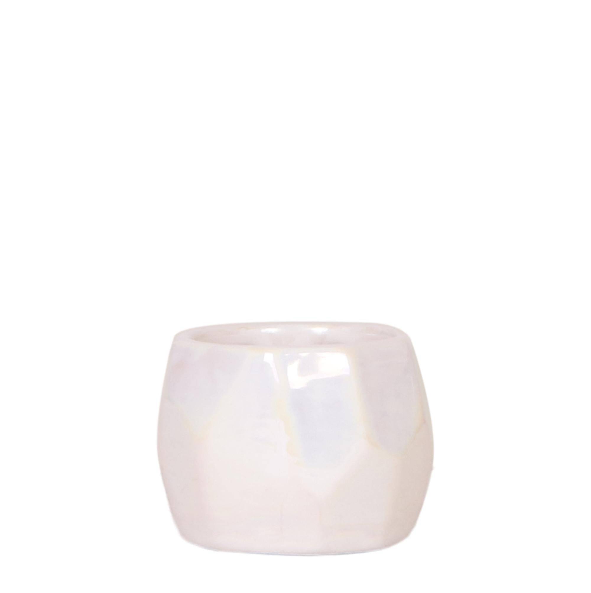 Pot Pearl travertin luxe et éclat- La Green Touch