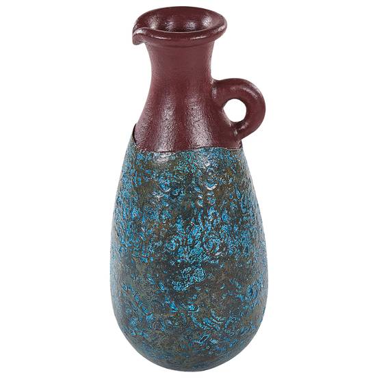 Beliani - Vase décoratif Terre cuite Bleu VELIA - 23x23x40- Beliani - Image 2