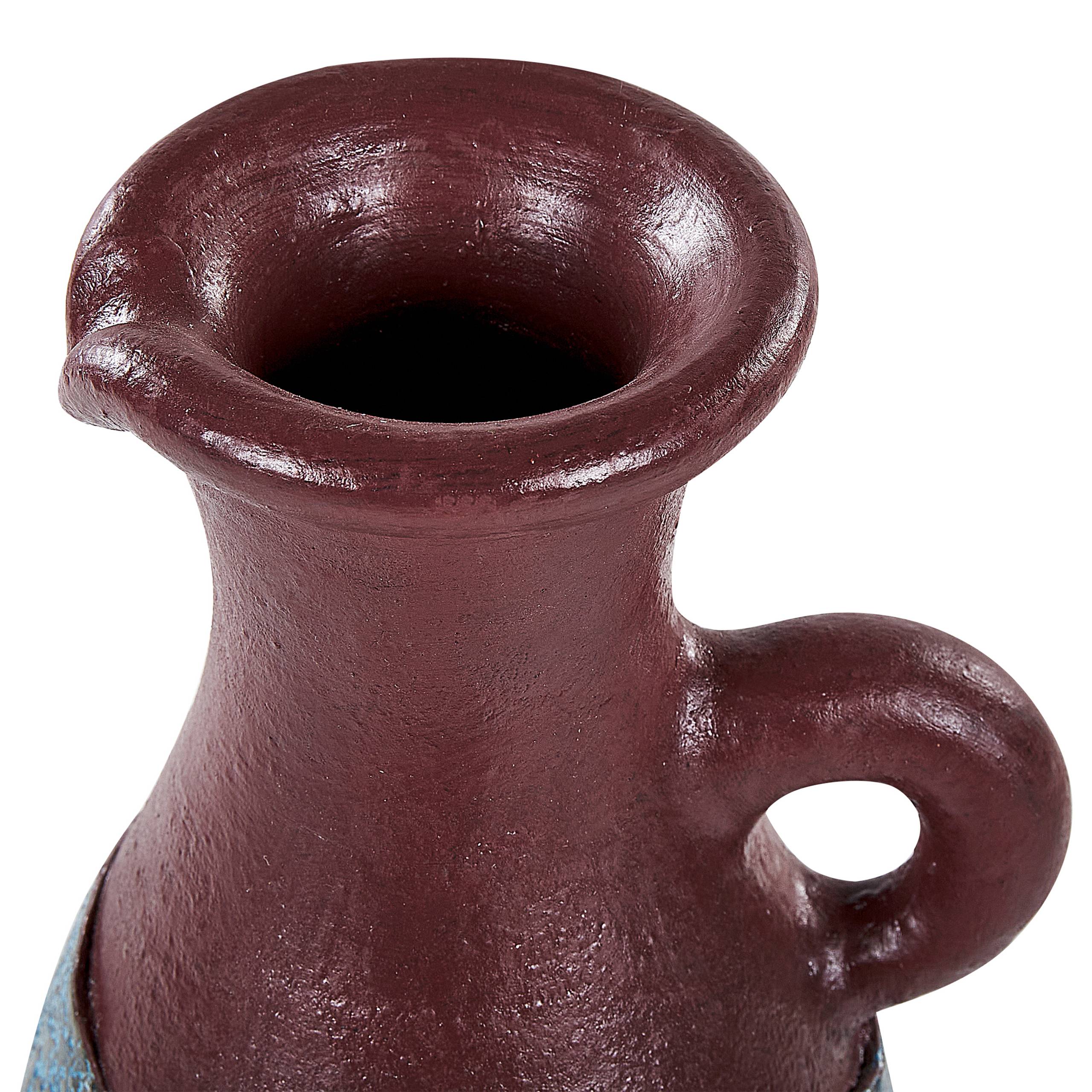 Beliani - Vase décoratif Terre cuite Bleu VELIA - 23x23x40- Beliani - Image 5