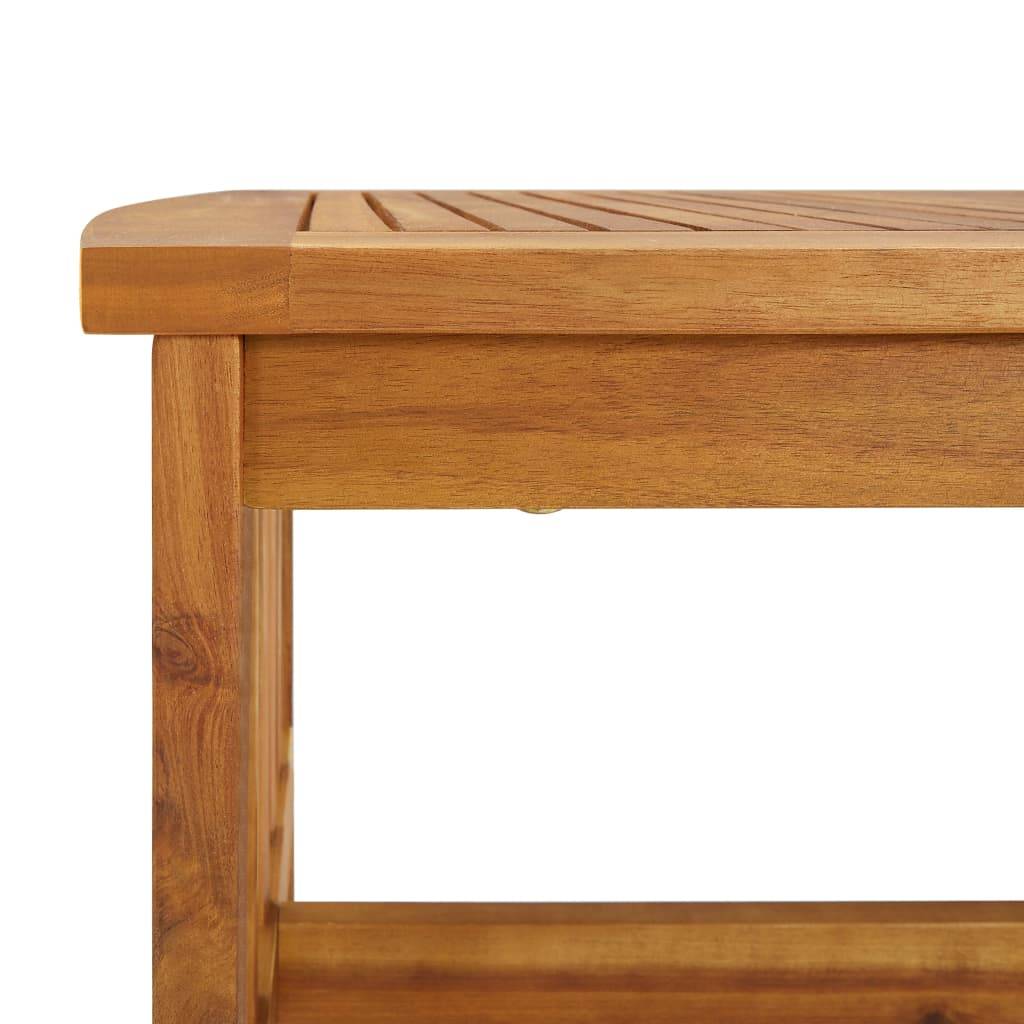 Helloshop26 - Salon de jardin meuble d'extérieur ensemble de mobilier 5 pièces avec coussins bois d'acacia solide - Imagen 6
