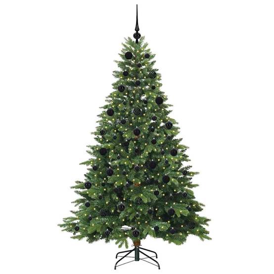 ComfortXL - Sapin de Noël Artificiel Vert 2.1m Prêt à Décorer, Kit Complet 120 Boules & Lumières – ComfortXL Outdoor Living - Image 3
