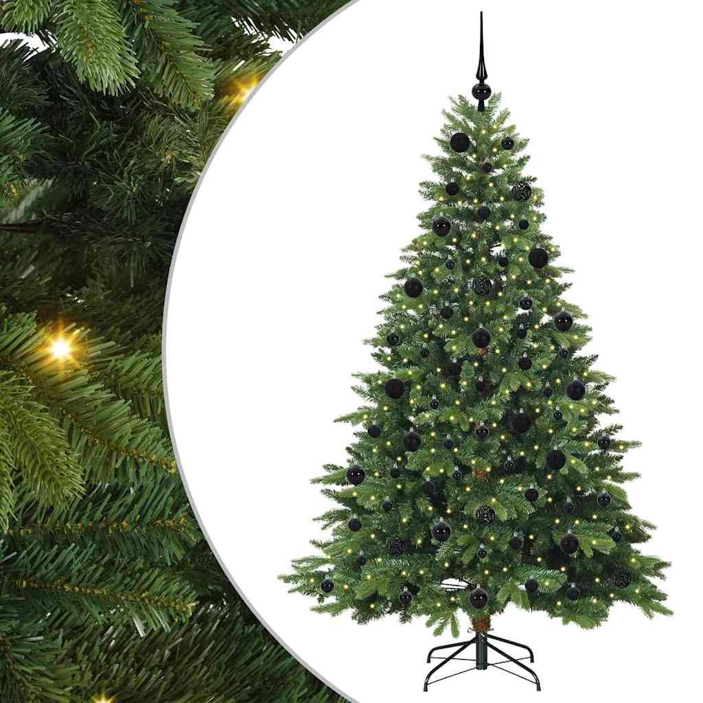 ComfortXL - Sapin de Noël Artificiel Vert 2.1m Prêt à Décorer, Kit Complet 120 Boules & Lumières – ComfortXL Outdoor Living - Image 2