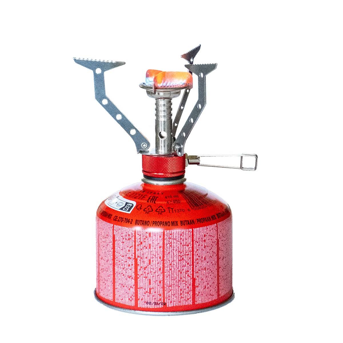 Réchaud gaz pliable compact 4.5 kW+ Cartouche de gaz 230gr Butane Propane Camping Haute montagne KEMPER - Imagen 3
