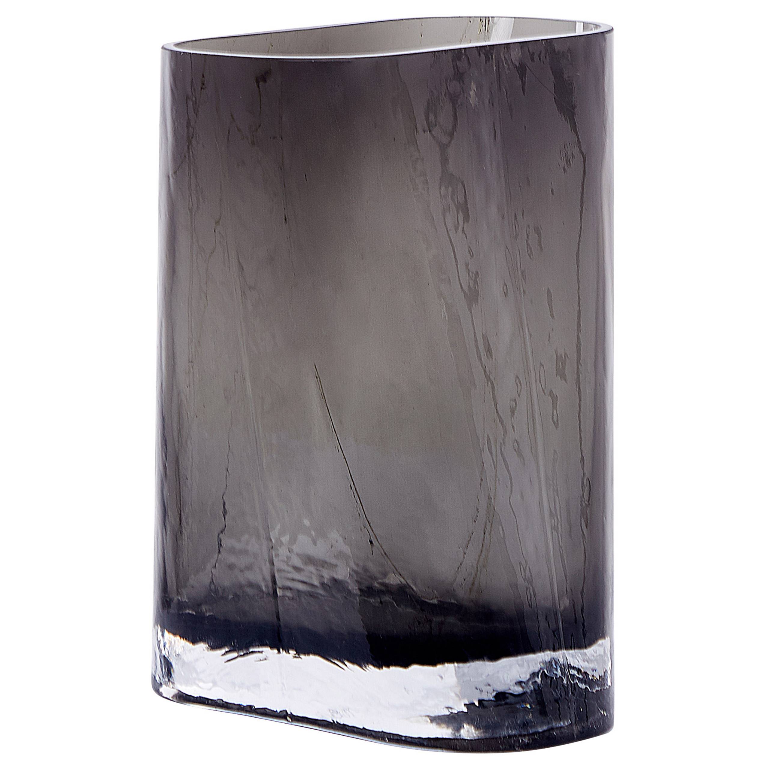 Beliani - Vase à fleurs Verre Gris MITATA - 15x8x20- Beliani - Image 2