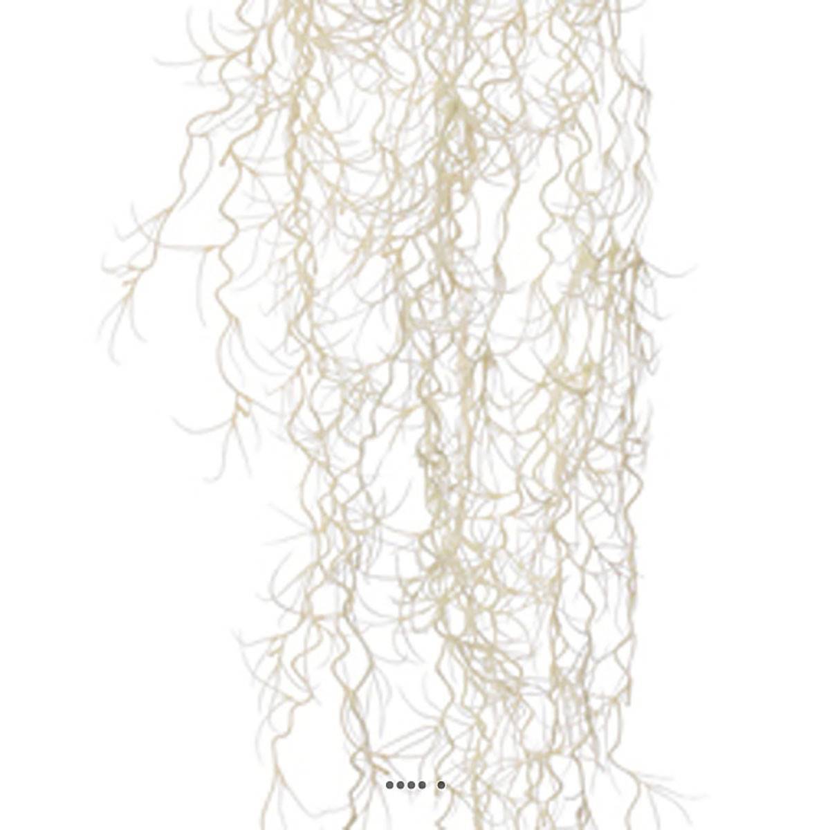Chute de tillansia artificiel L 80 cm blanc - Image 3