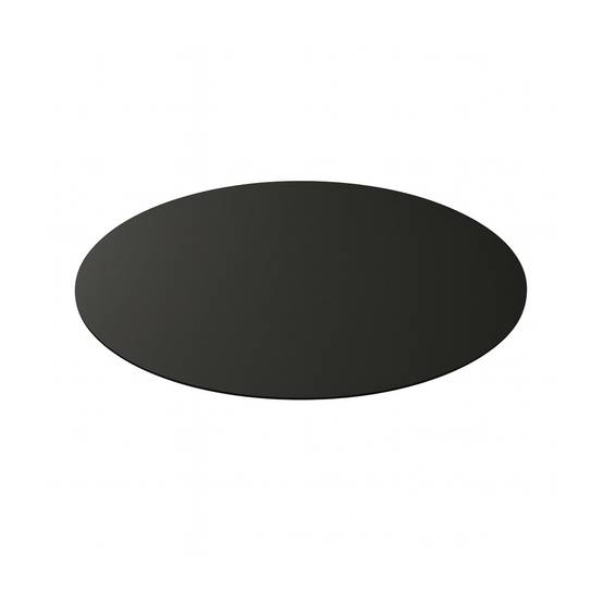 Plaque de protection de sol Ronde Ø 89 cm Acier Noir Vernis pour poêles Épaisseur 2 mm 10.5 kg - Imagen 1