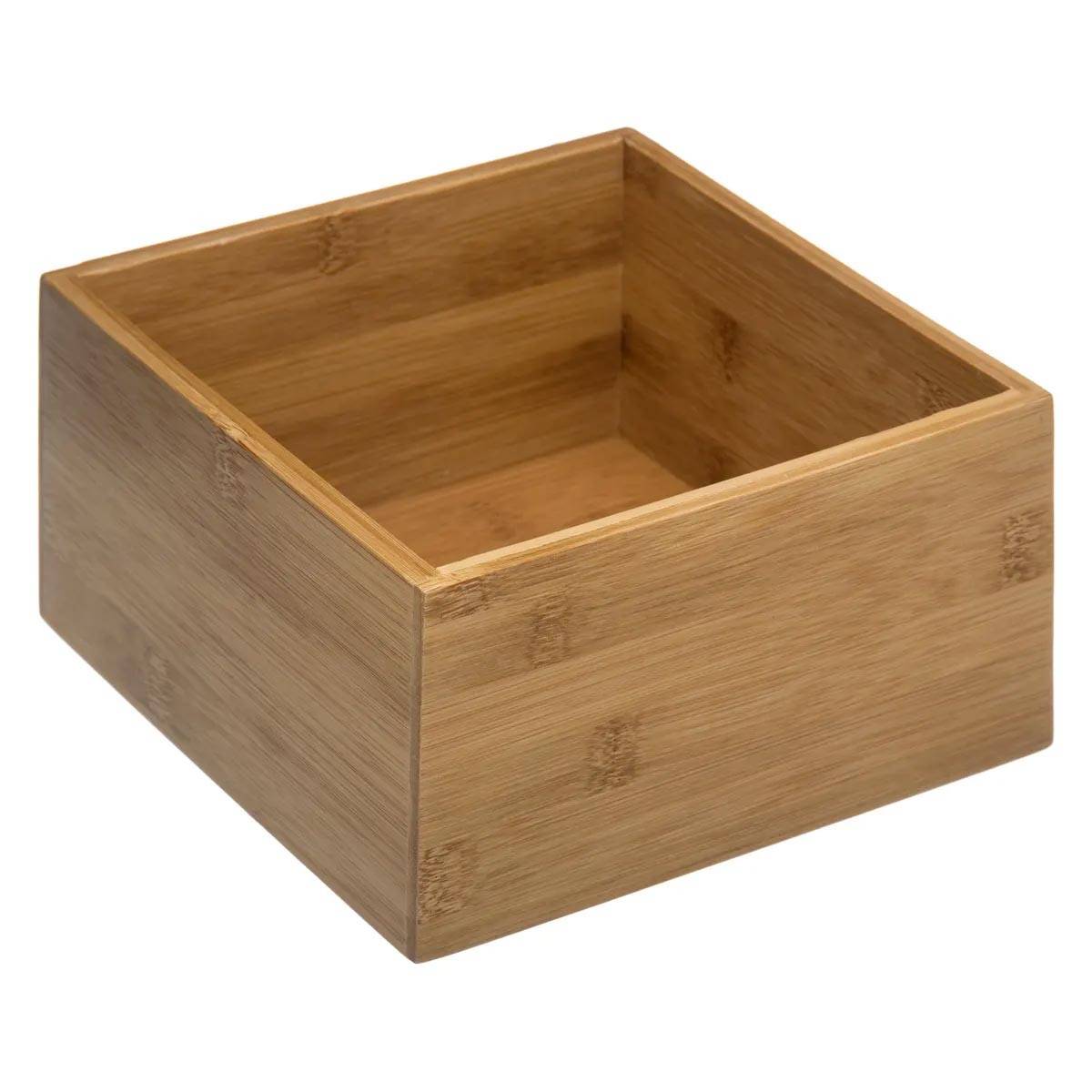 Organiseur Tiroir Carré "Wood" 18cm Naturel